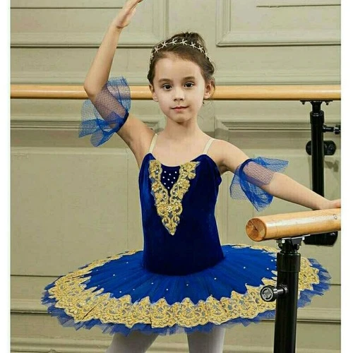 Tutù Da Ballerina Per Bambina - Costume Lago Dei Cigni Con Corona E Fiore (Taglie 110-170 Cm)