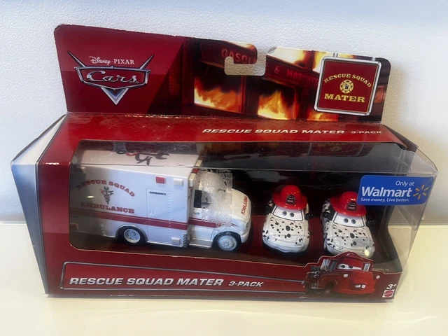 MATTEL DISNEY PIXAR Cars Rare Rescue Squad Mater 3-Pack - New £45.00 ...