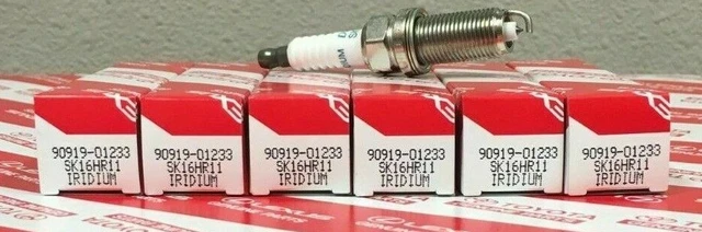 4 Pack Genuine Toyota Spark Plugs – OEM 90919-01064 W16EXR-U For 4Runner, Land Cruiser