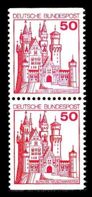 BUND B.u.S., Mi. 916 C/D I**, 50 Pf. senkrechtes Paar oben und unten geschnitten