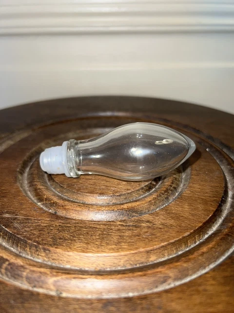 Joli Bouchon Ancien En Verre Bleu – Pour Carafe, Flacon – Style Saint Louis – Objet Déco Vintage