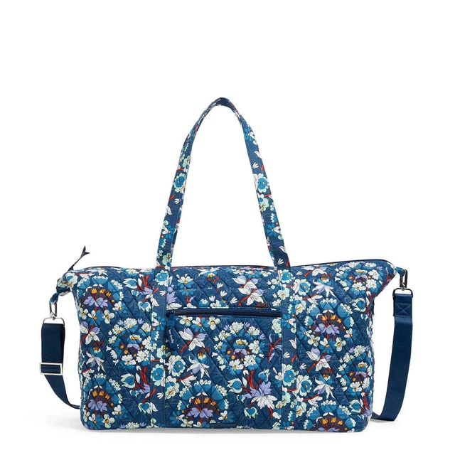 Vera Bradley Floral Bursts Travel Tote Carry On Bag with Trolley Sleeve New