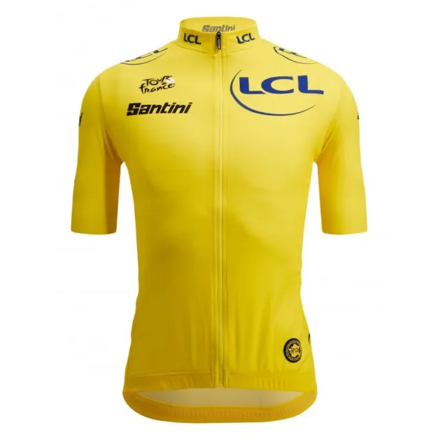 Official Tour de France Yellow General Classification Leader Mens Jersey by Sant