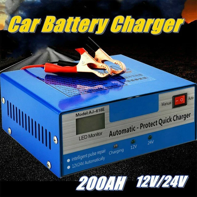 12V/24V 10AH Voiture Moto Auto Intelligent Chargeur de Batterie Automatique