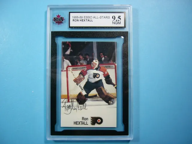 1988/89 Esso All-Stars Nhl Hockey Card Ron Hextall Ksa 9.5 Ngm Sharp+ Flyers Rj