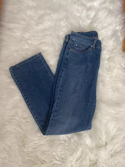 methaan Garderobe Ondeugd CAMBIO JEANS WOMEN'S Norah Slim Straight Long Blue Stonewash Jeans Size 10  $40.00 - PicClick