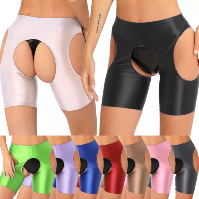 Sexy Women Sheer Mesh See Through Hot Half Pants Fishnet Underwear Leggings