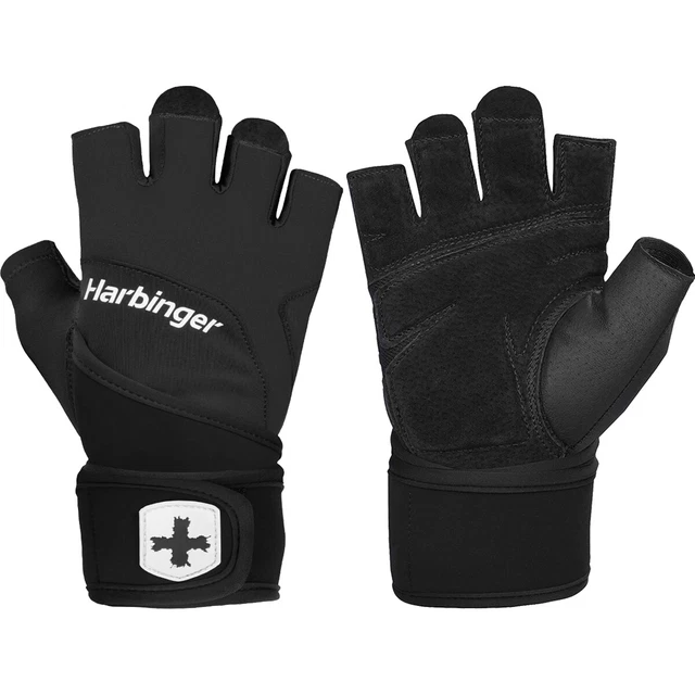 Harbinger Unisex Training Grip Wrist Wrap Weight Lifting Gloves - Black Harbinger Unisex Training Grip Wrist Wrap Weight Lifting Gloves - Black