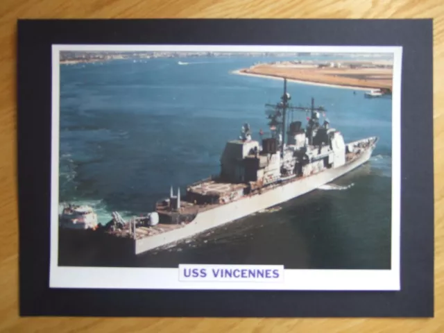 Naval Print-  Uss Vincennes (1984) Aegis  Guided Missile Cruiser