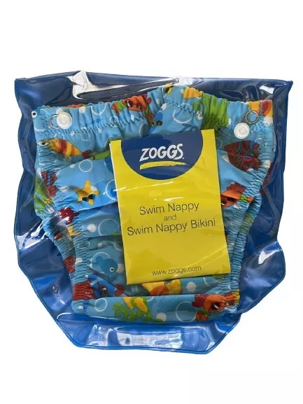 Zoggs Swim Nappy and Swim Happy Bikini 3-24Mths New Adjustable One Piece