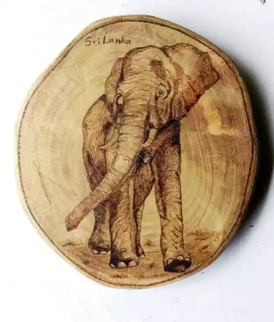 Handicrafts Wooden Craft Art Paint Elephant Beautiful Decoration Handmade Gift