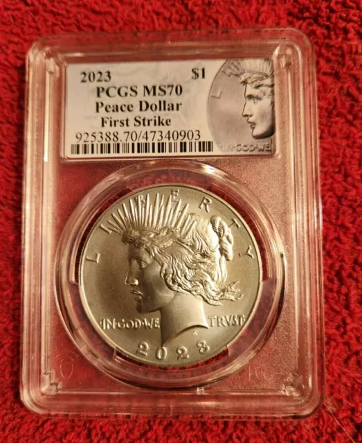 2023 Peace silver dollar PCGS MS 70 First Strike