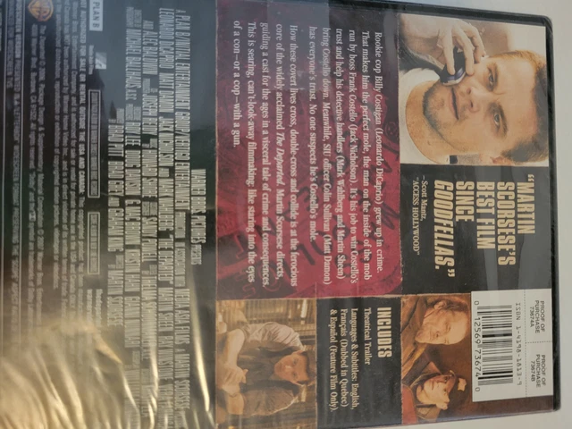 The Departed Dvd Movie Leonardo Dicaprio Matt Damon Jack Nicholson Widescreen 099 Picclick