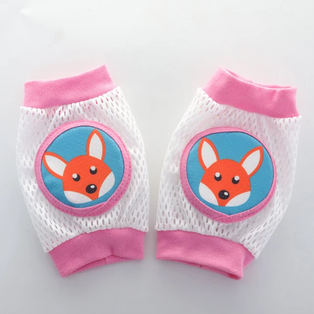 1 Pair Baby Knee Pad Sweat Absorption Reliable Crawling- Protector Baby Knee