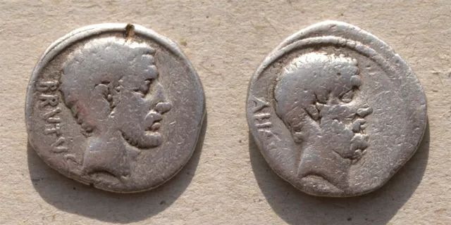 Marcus Junius Brutus - Ahala - Assassin of Caesar - Rome 54BC - Silver Denarius