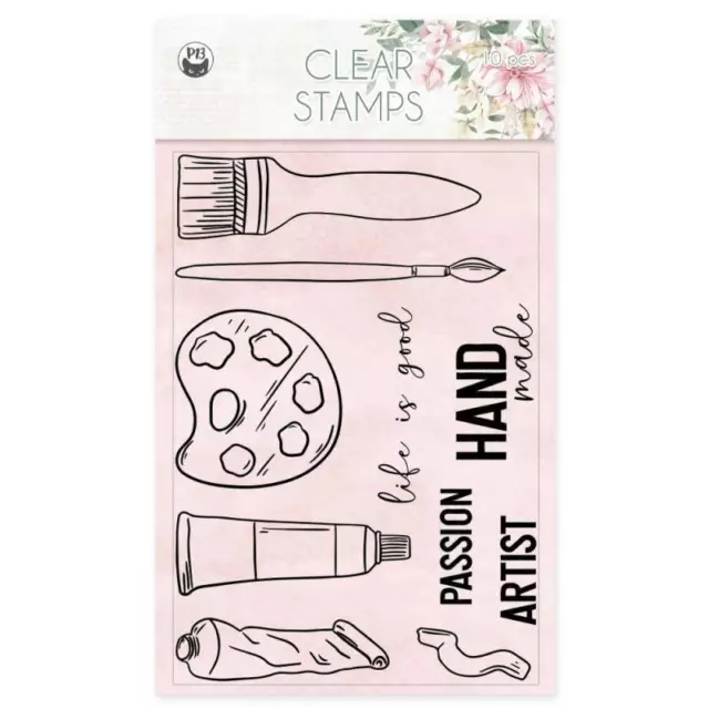 P13 Transparent Stempeln Set Motivstempel Clear Stamps, Good Night, 13 Stücke