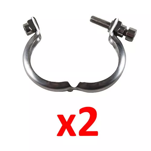 2 Colliers Fixation Vanne Egr Tubulure Échappement 16283J 1,6 Hdi