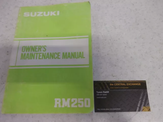Suzuki RM250 RM 250 Genuine Owners Manual Booklet Operator Book 99011-14321-03A