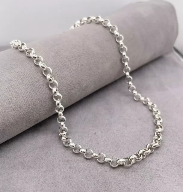 Ladies Silver Chain Belcher Link Sterling Silver 45.5cm 16.5g Preloved