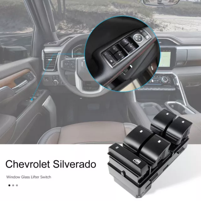 Master Driver Side Window Door Power Switch For Chevrolet Silverado/ GMC/ Sierra