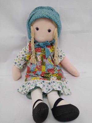 Vintage large 25 inch Holly Hobbie knickerbocker rag doll