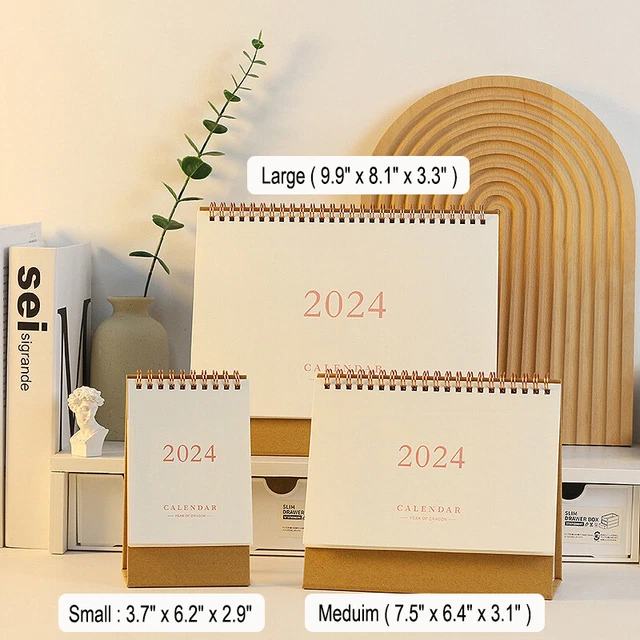 DESKTOP SMALL DESK Calendar 2024 Desktop Calendar for Home Desktop