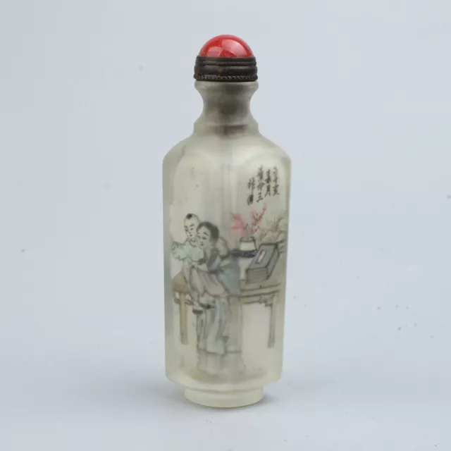 Chinese Exquisite Handmade Glass snuff bottle