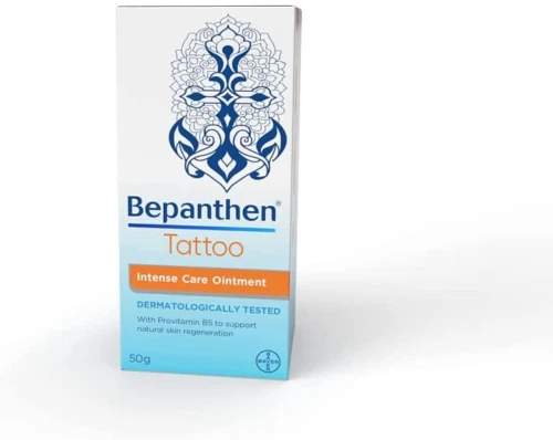 Ungüento de cuidados intensivos tatuaje Bepanthen, hecho con provitamina 50 g (Paquete de 1)