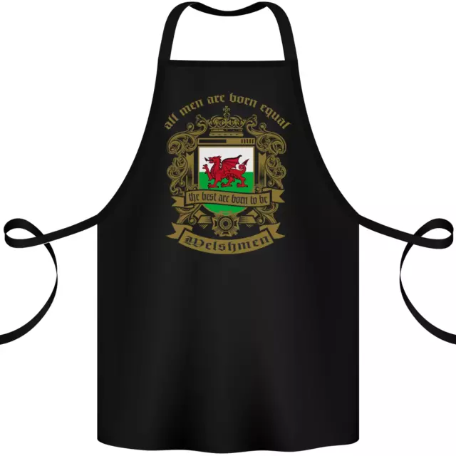 All Men Are Born Equal Welshmen Wales Welsh Cotton Apron 100% Organic