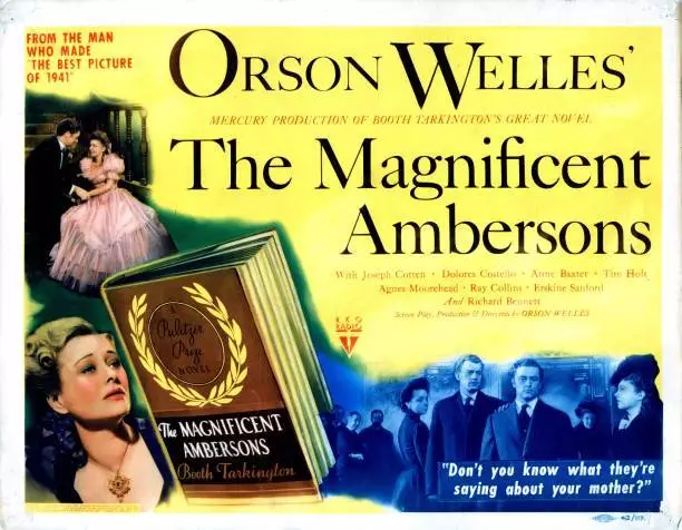 1942 The Magnificent Ambersons Lobby Card Tim Holt Dolores Costello- Old Photo