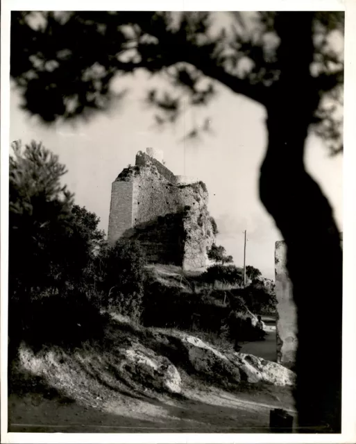 GA126 Original Underwood Photo VILLA JOVIS Tiberian Castle Capri Italy Landmark