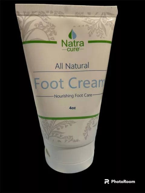 Crema y loción hidratante para pies NatraCure - 4 oz para reparación de pies agrietados nueva