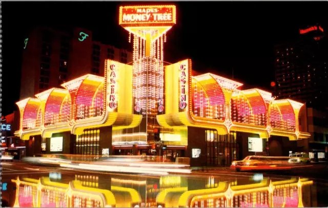 Postcard Mapes Money Tree Casino Downtown Reno Nevada Chrome Unposted