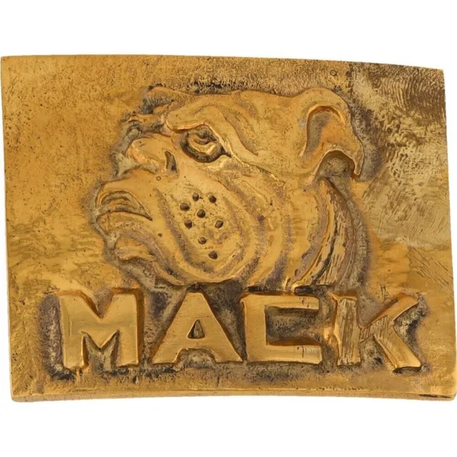 New Brass Mack Truck Trucking Trucker Semi Driver 1970s NOS Vintage Belt Buckle