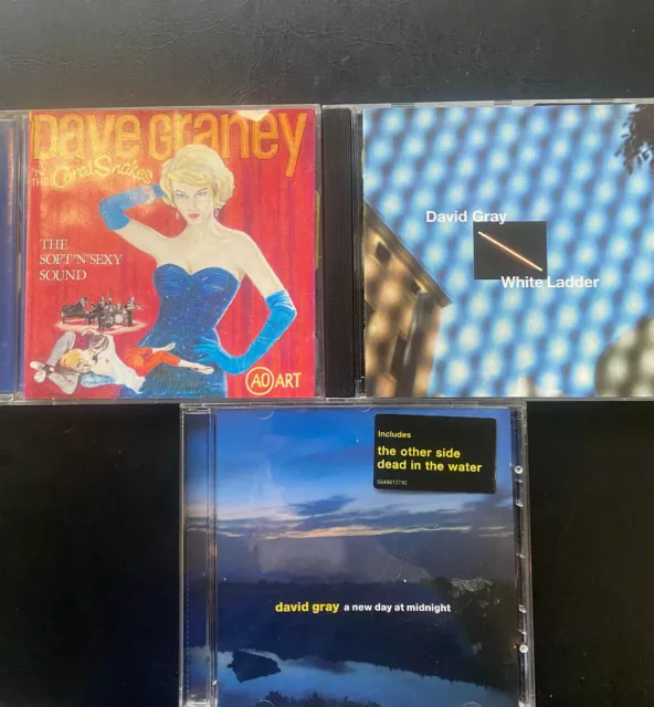 David Gray:A new day at midnight,The Soft 'N' Sexy Sound,White Ladder 3 CD's
