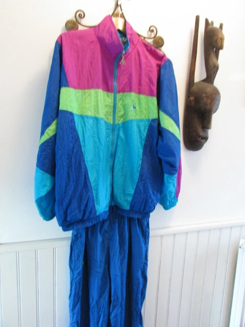 Survêtement Vintage LE COQ SPORTIF Années 70 - Bleu Marine Taille 4 - Made In France