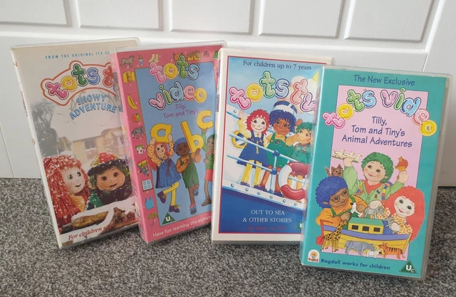 VINTAGE TOTS TV Tilly Tom And Tiny Vhs Video Bundle Ragdoll Production vintage-tots-tv-tilly-tom-and-tiny-vhs-video-bundle-ragdoll-production
