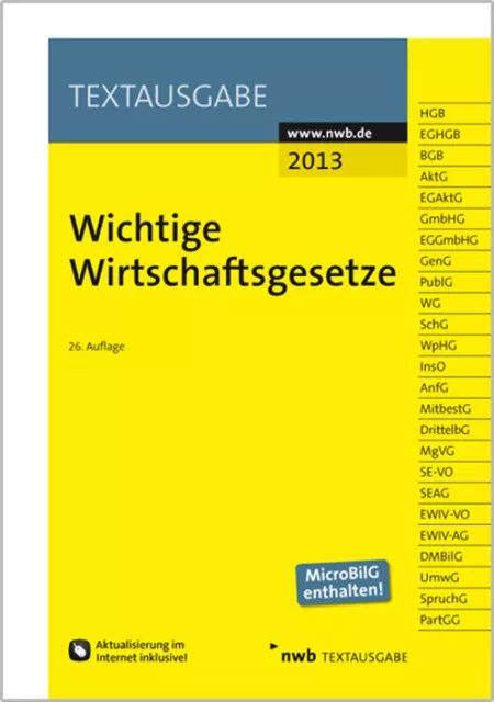 Wichtige Wirtschaftsgesetze