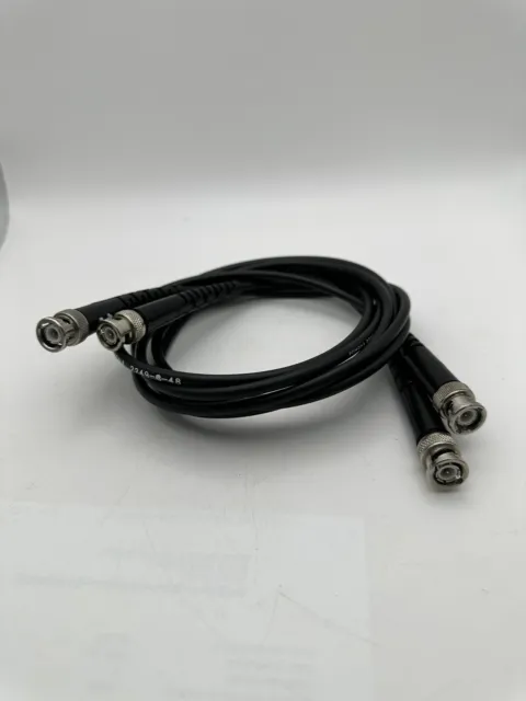 2 pc lot, Pomona Electronics 2249-C-48 Coaxial Cable Wiring Assembly BNC RG58C/U