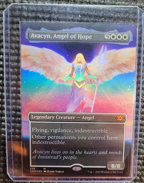Avacyn, Angel of Hope Borderless Extended Art MTG Double Masters NM Avacyn, Angel of Hope Borderless Extended Art MTG Double Masters NM