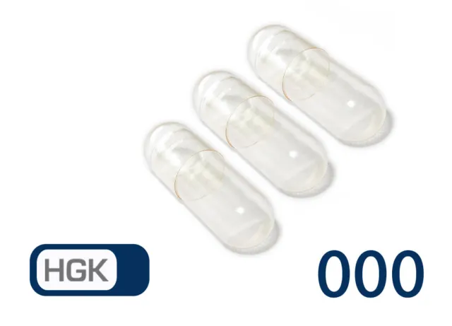 Cápsulas vacías gelatina dura tamaño 000 cápsulas vacías transparentes calidad farmacéutica