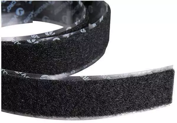 2 Wide VELCRO® Brand Black - IRON-ON Type - LOOP(soft) Side Only - By the  YARD