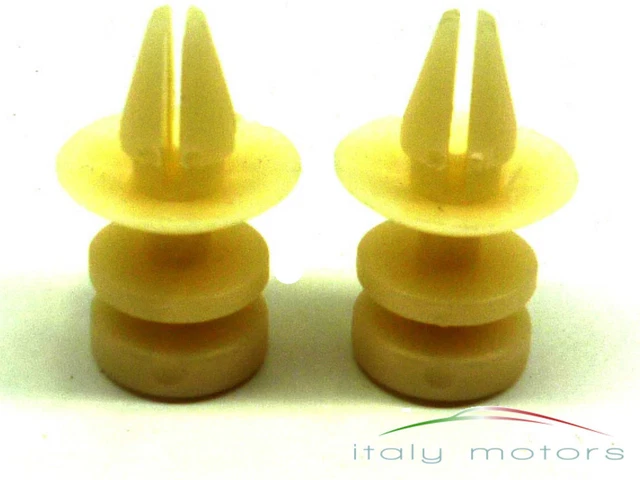thumbnail interactive-video image 1 of ROMIX 2x Alfa Romeo Bag Clips – 147 156 GT Plastic Fixing Pin Bolt – OEM 71713084 1 of 5