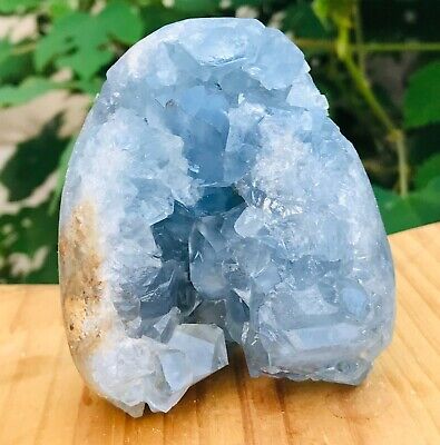 690g Natural Raw Blue Celestite Geode Quartz Crystal Mineral Specimen Healing