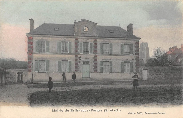 Cpa 91 Mairie De Briis Sous Forges