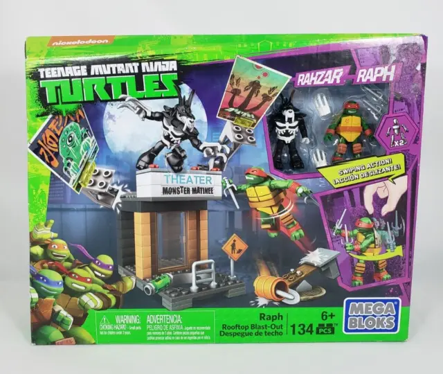Mega Bloks Raph Rooftop Blast-Out Teenage Mutant Ninja Turtles 134 Pcs Sealed