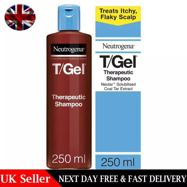 Neutrogena T/Gel Shampoo Therapeutic Treatment for Scalp 250ml 125ml UK