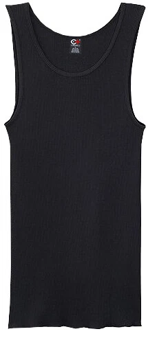 DDI 1995067 Cotton Plus A-Shirts - Black  XL Case of 36