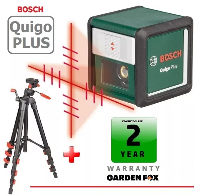 Genuine BOSCH QUIGO PLUS CROSS LINE LASER & TRIPOD 0603663600 3165140836104 ZTD