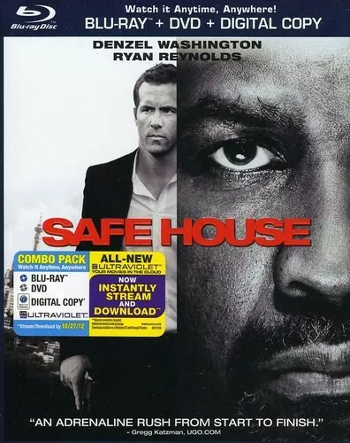 SAFE HOUSE (BLU-RAY Disc, 2012, 2-Disc,Digital Copy) Authentic US